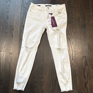 Vigoss White Women's ripped Jeans